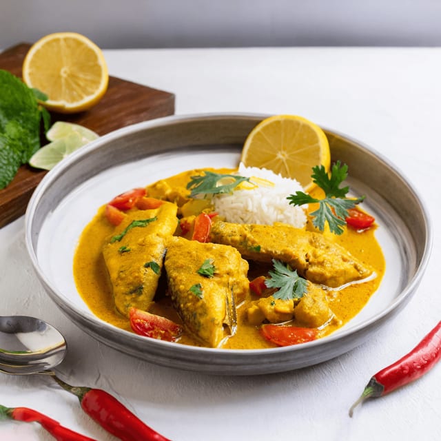 Fish curry.