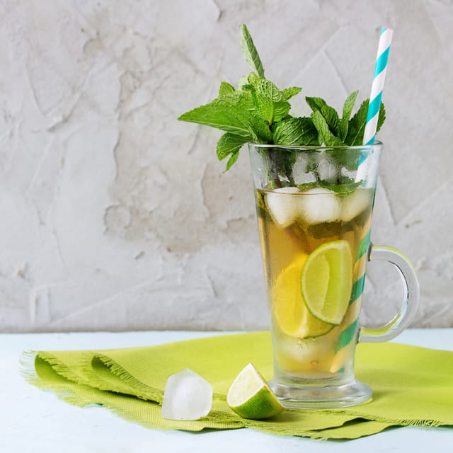 Herbal iced tea.