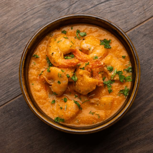 Shrimp curry.