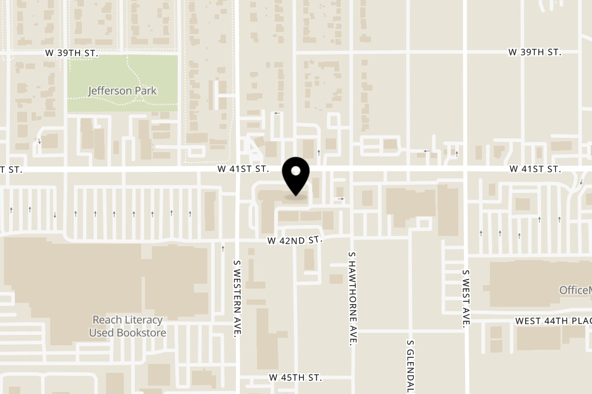 Map showing the location of Everest Indian Cuisine on 3406 S Western Ave in Sioux Falls